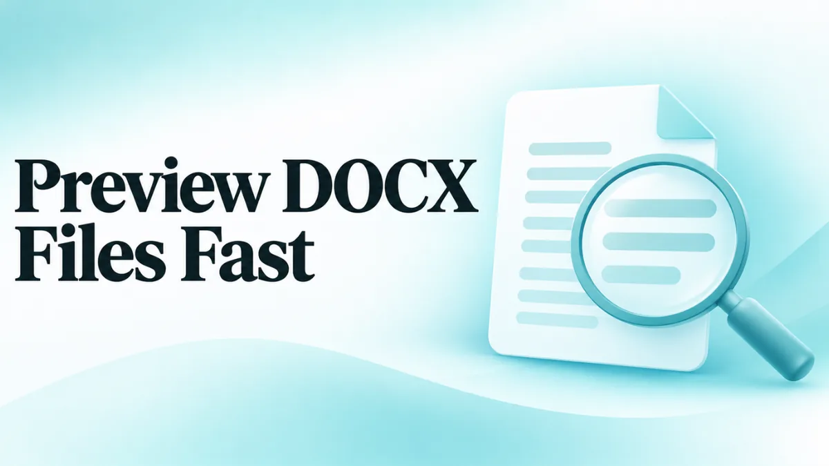 How to Preview DOCX Files Without Opening Them